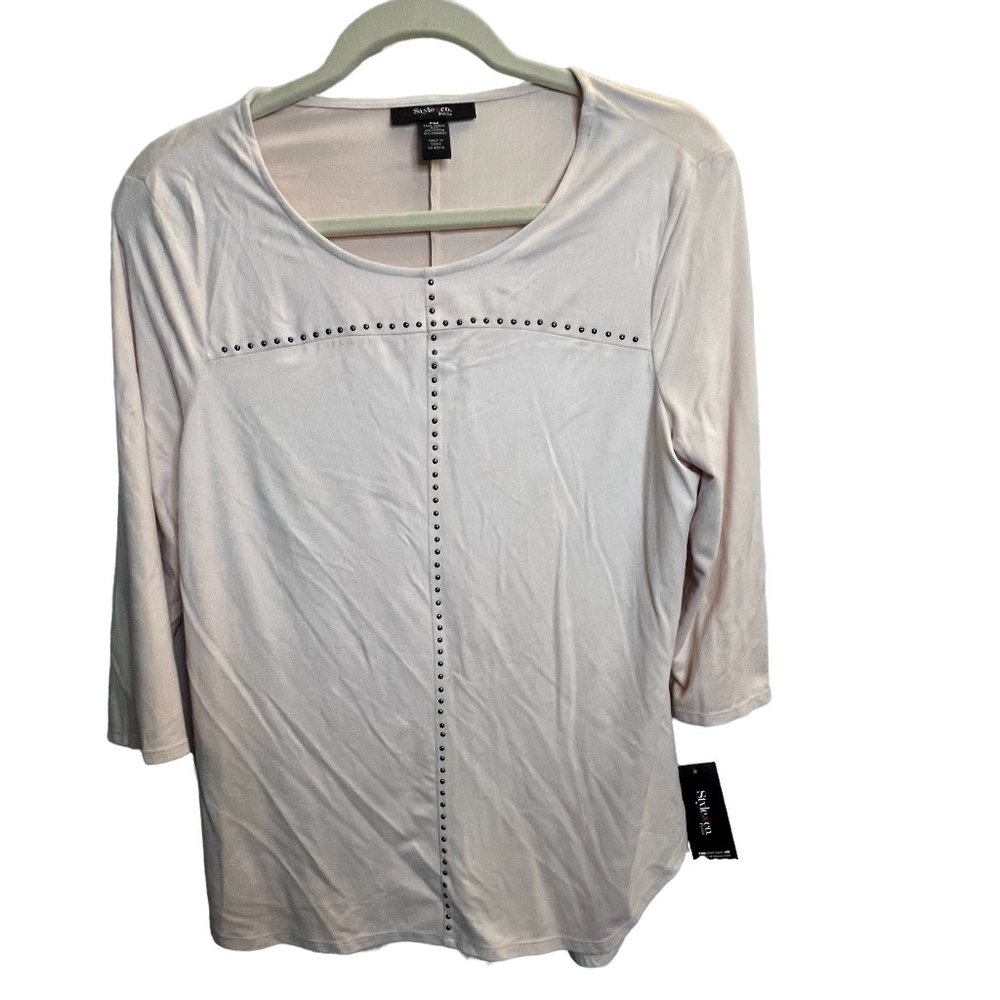 Style & Co Beige Faux Suede Size Medium